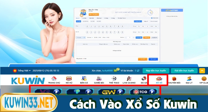 Cách tham gia vào xổ số tại nhà cái Kuwin