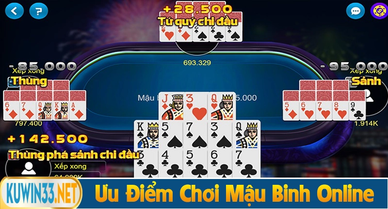 Hướng dẫn cách xếp bài mậu binh đúng chuẩn