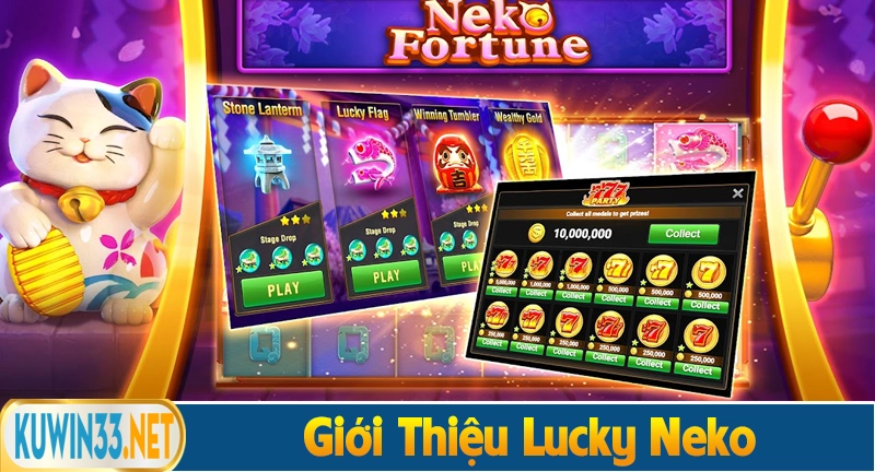 Giới thiệu slot lucky neko mèo thần tài may mắn