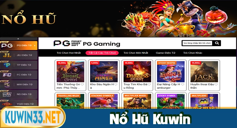 Giới thiệu về sảnh nổ hũ tại nhà cái Kuwin