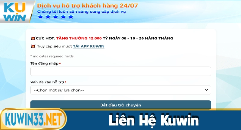 Liên hệ Kuwin - Hỗ trợ 24/7