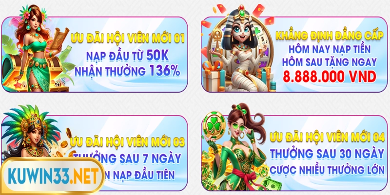 Ưu đãi hội viên mới tại Kuwin